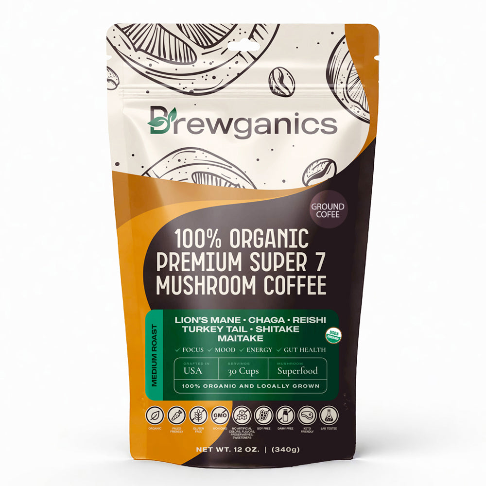 30 Servings Mushroom Ground Coffee